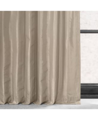 Faux Silk Taffeta Blackout Curtain