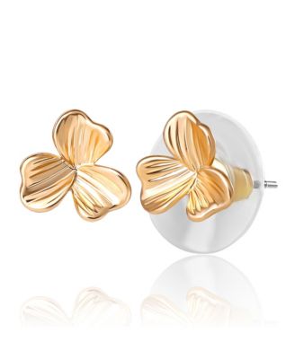 Gold-Tone Bow, Butterfly & Pearl Stud & Hoop Earring Set, 12 Pairs