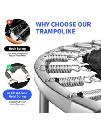 2-Person Foldable Mini Kids Fitness Rebounder Trampoline