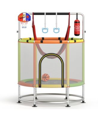 SKONYON 55" Kids Trampoline Gift for 3-6 Years Old Boys and Girls