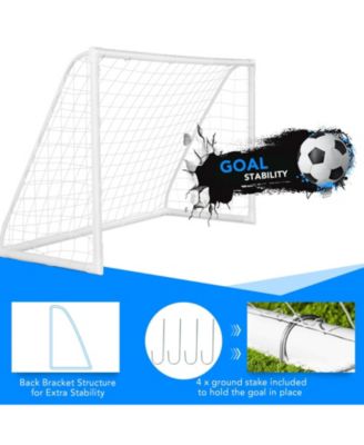 6 x 4 Feet Soccer Goal with Strong UPVC Frame