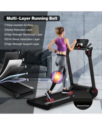 2.25 HP Electric Motorized Folding Running Treadmill Machine with LED Display