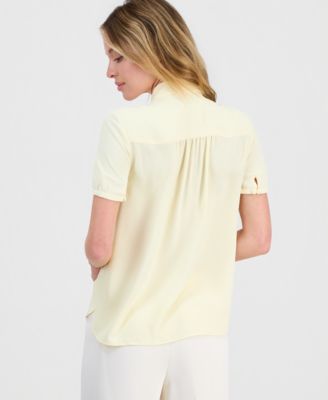 Women's Button-Front Short-Sleeve Shirt