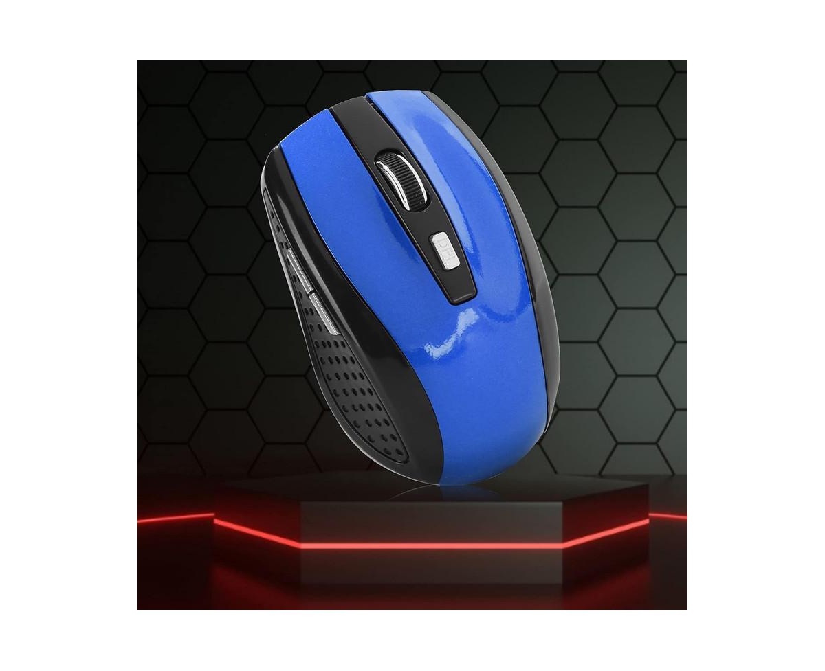 risokeys Wireless Mouse with Usb Mini Receiver, 2.4GHz Ergonomic Optical Mouse, 1600DPI Computer Mouse for Laptop Pc Notebook