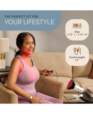 InfraGlow NIR & Red Light Therapy Lamp with 18 LEDs – Infrared Therapy for Pain Relief, Skin Wellness, and Recovery