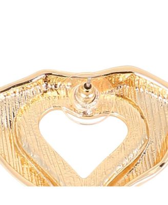 Women's The Coeur-Edge Stud Earrings - California Gold