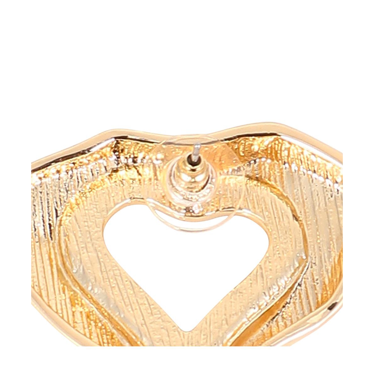 Women's The Coeur-Edge Stud Earrings - California Gold