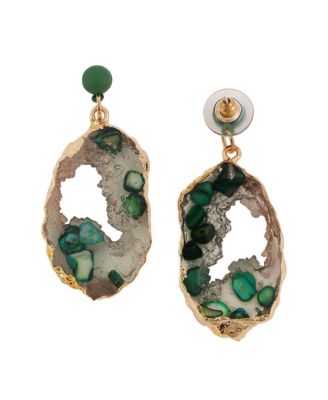 Women's The Wilderness Drop Earrings - Emerald Green
