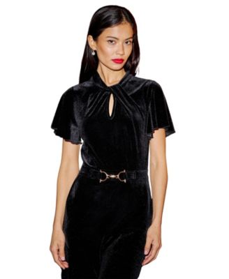 Women's Check Wrap Skirt With Buckle