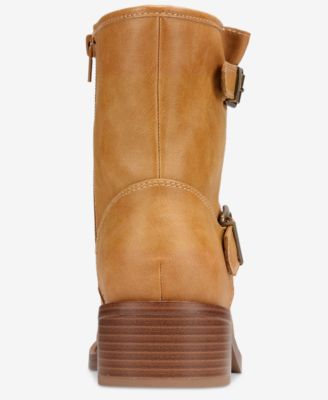 Women's Sablee Block Heel Moto Boots, Macy's Exclusive