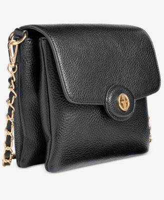 Pebble East West Small Flap Crossbody