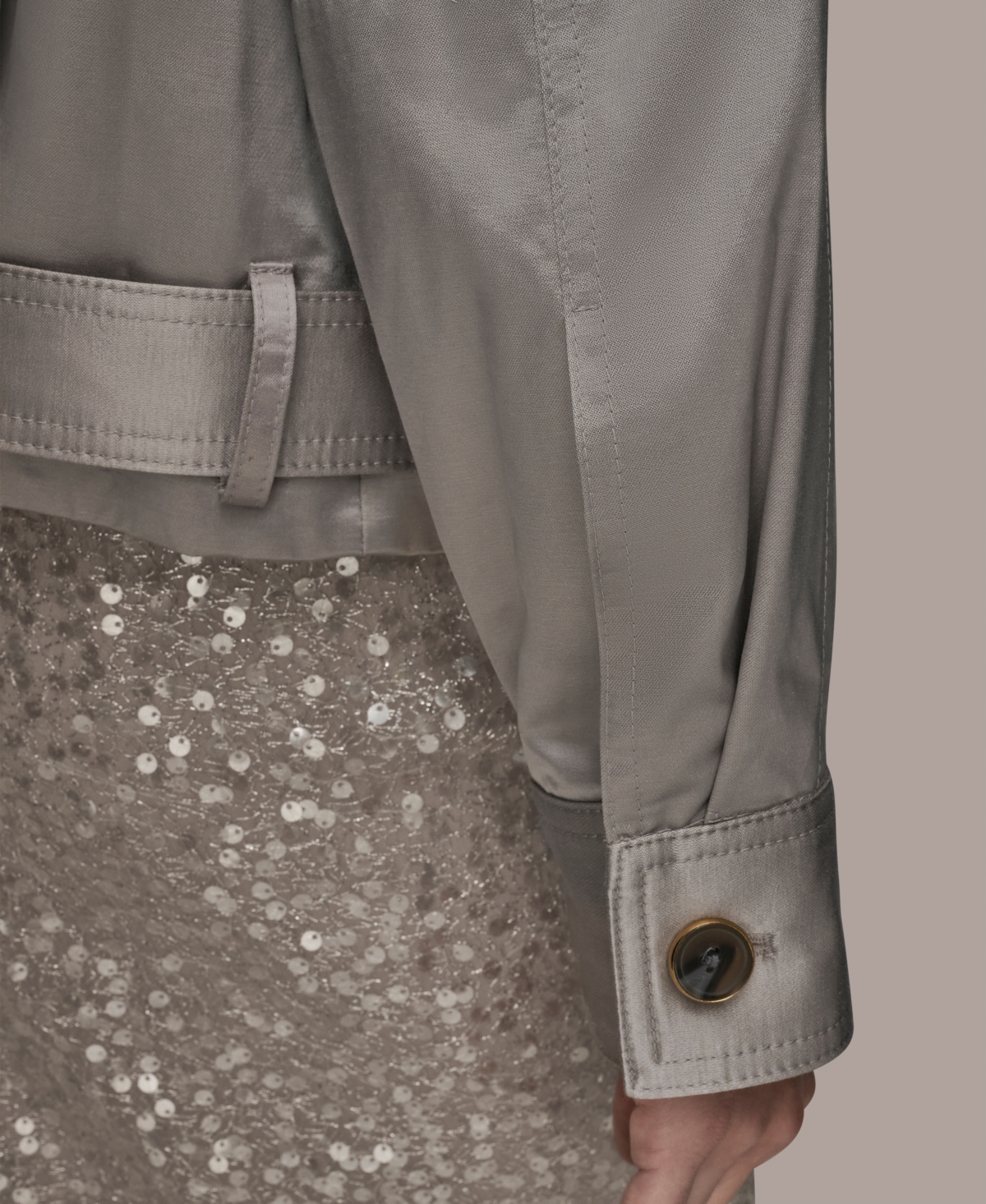 Donna Karan New York Women's Long-Sleeve Belted Jacket