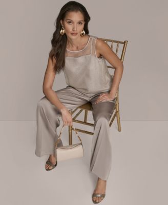 Women's Sleeveless Beaded Top