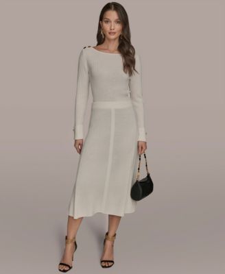 Women's Rib Knit Sweater Skirt