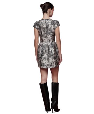 Women's Cap-Sleeve Mini Dress