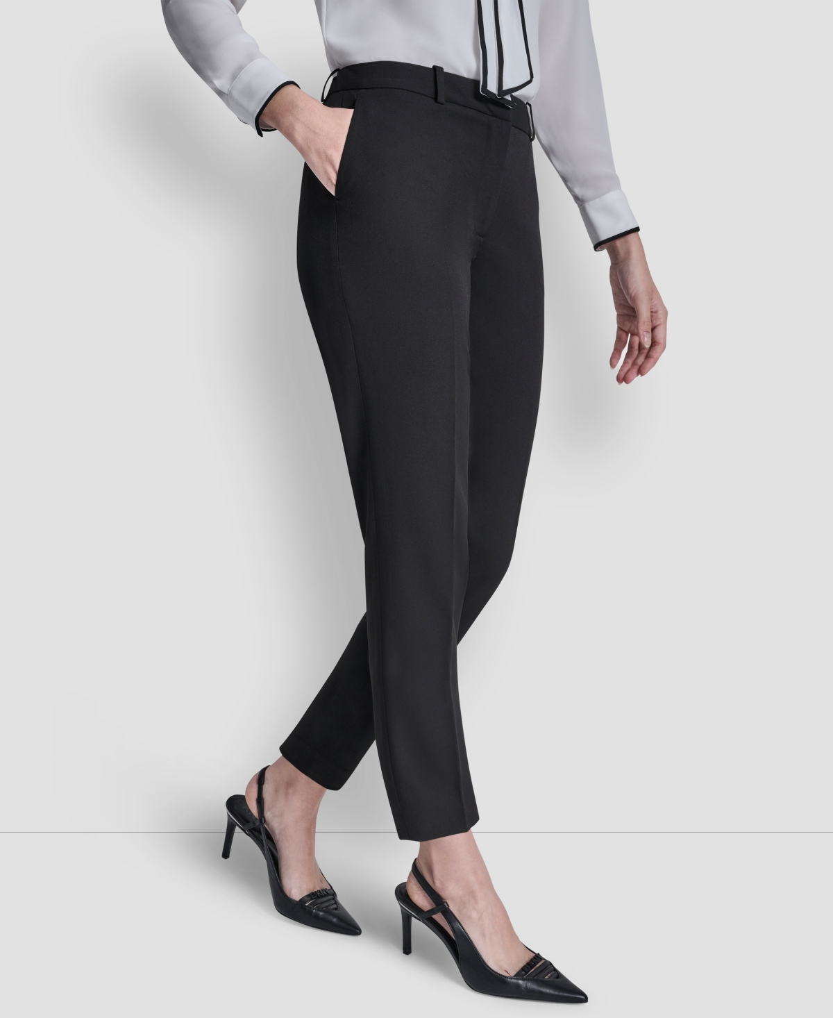 Dkny Petite Essex Ankle Mid Rise Pants