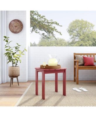 Red Adirondack End Table