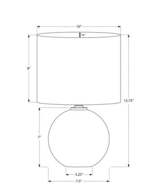 Lighting 16" Ceramic Table Lamp