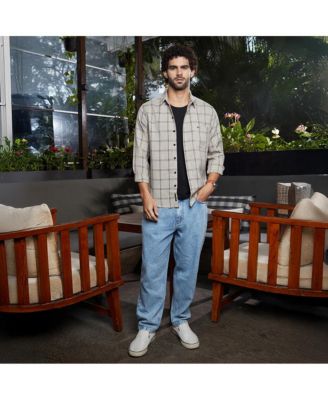 Men's Coin Grey BiGraph-Check Shirt