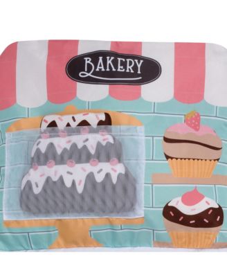 Interactive 2-n-1 Soft Toddler Cupcake/Bakery Pillow Play Set