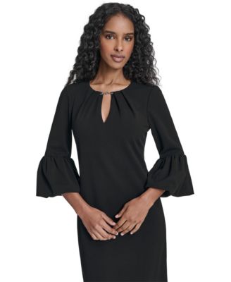 Women's Bubble-Sleeve Sheath Dress