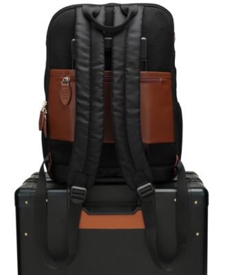 Luxe Journey 15.5" Twill and Faux Leather Backpack