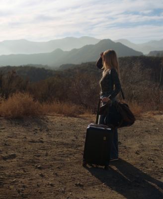 Luxe Journey 13" Twill and Faux Leather Weekender Duffel Bag