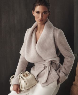 Women's Snap Closure Wrap Coat