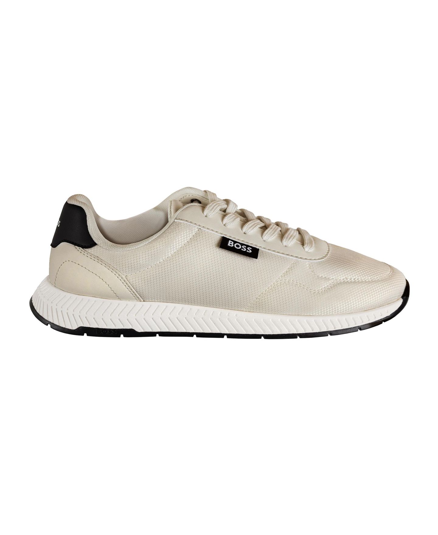 Мужские кроссовки Hugo Boss Titanium Round-Toe Running, цвет: Biege — фото 1