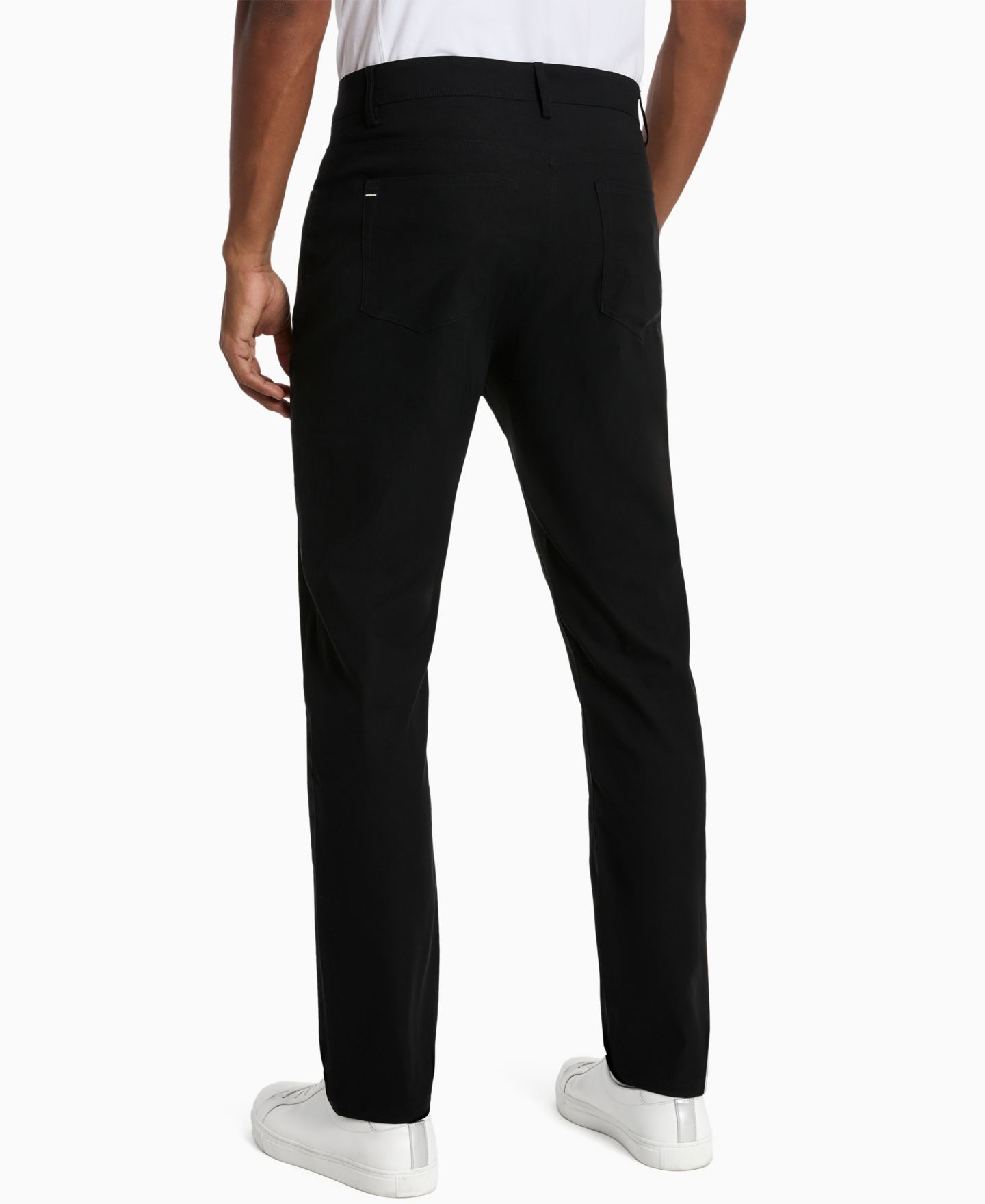 Мужские брюки Kenneth Cole Slim-Fit 5-Pocket Tech, цвет: Чёрный — фото 5
