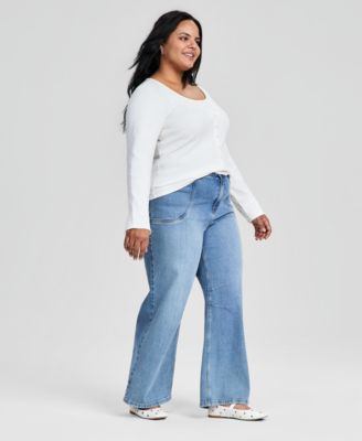 Trendy Plus Size Lace Trim Cardigan, Macy's Exclusive