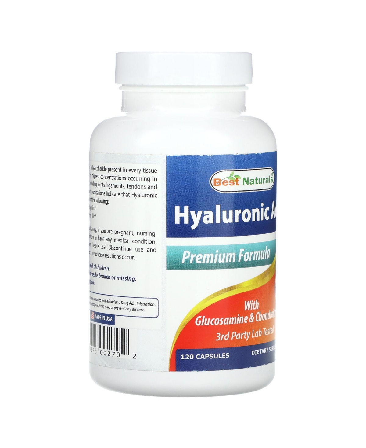 Best Naturals Hyaluronic Acid with Glucosamine & Chondroitin