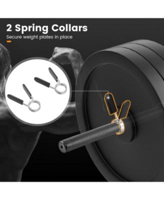 Olympic Hex Trap Bar with 2 Spring Collars and Foldable Handle