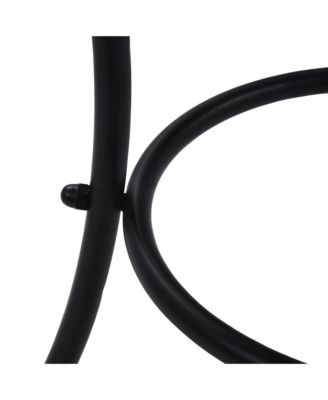 Table Black and white Powder-coated iron, ceramic 23.6 in Durable