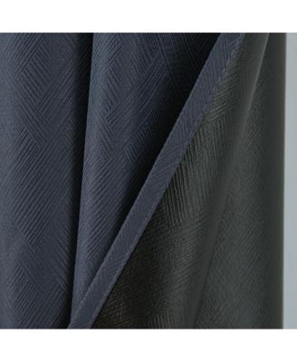 Barron 100% Blackout Grommet Curtain Panel 54" x 90" Charcoal