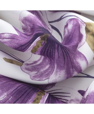 RT Designer Collection April Printed Blackout Luxurious Decorative Grommet Curtain Panel 54" x 84" Lilac