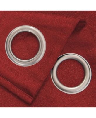 Cole Textured Grommet Room Darkening Curtain Panel 54" x Red