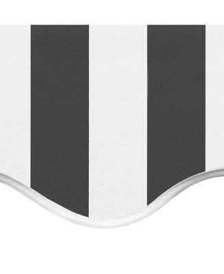 Replacement Awning Fabric Anthracite and White