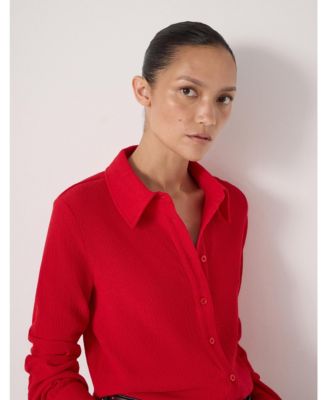Women's Textured Slim Shirt