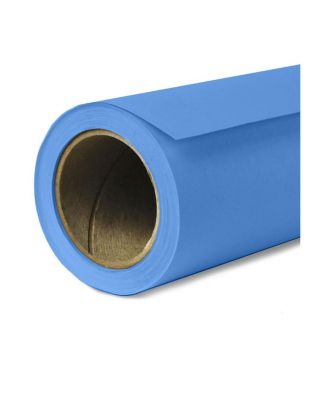 2 Pack Widetone Seamless Background Paper, 86" wide x 36' Studio Blue, #58 - With Microfiber Cleaning Cloth