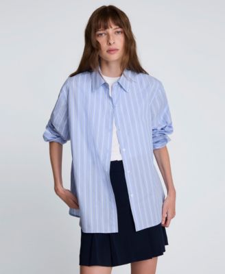Kenneth Cole - Women's Striped Button-Down Shirt