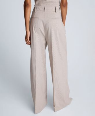 Women's Pleat Detail High Rise Pants