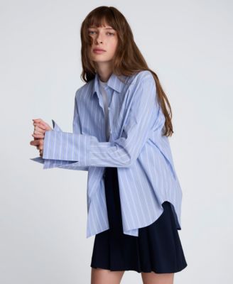 Women's Striped Button-Down Shirt