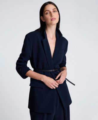 Women's Notch Collar Belted Jacket