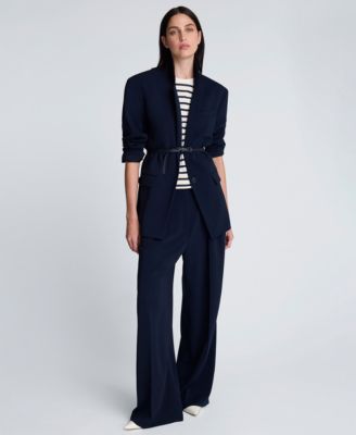 Women's Notch Collar Belted Jacket