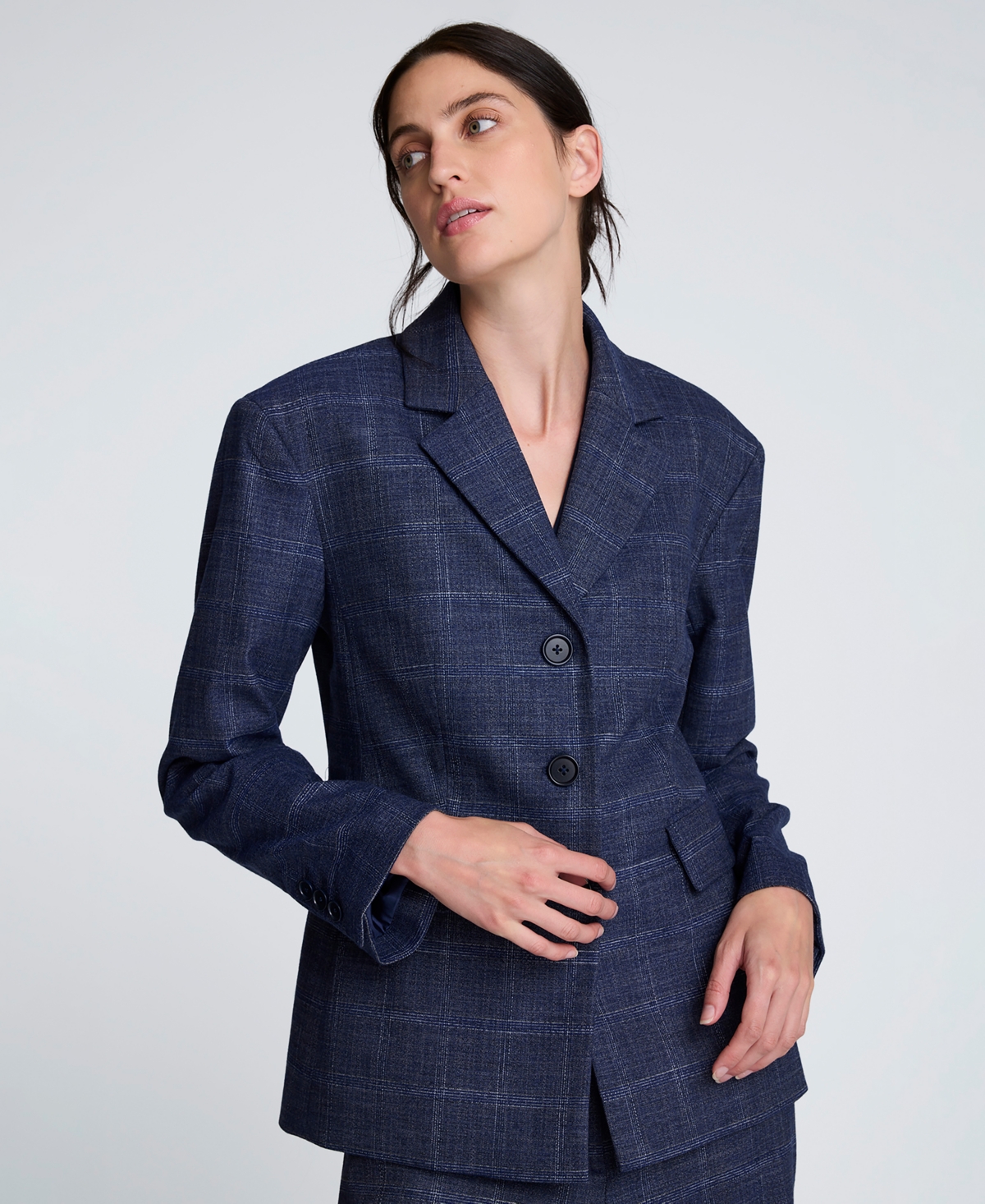 Kenneth Cole Women's Collared Hourglass Jacket