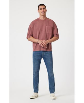 Men's Marcus Slim Straight Leg In Light Brushed Selvedge Jeans