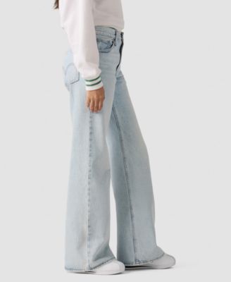 Women's Middy Loose Mid Rise Bootcut Jeans