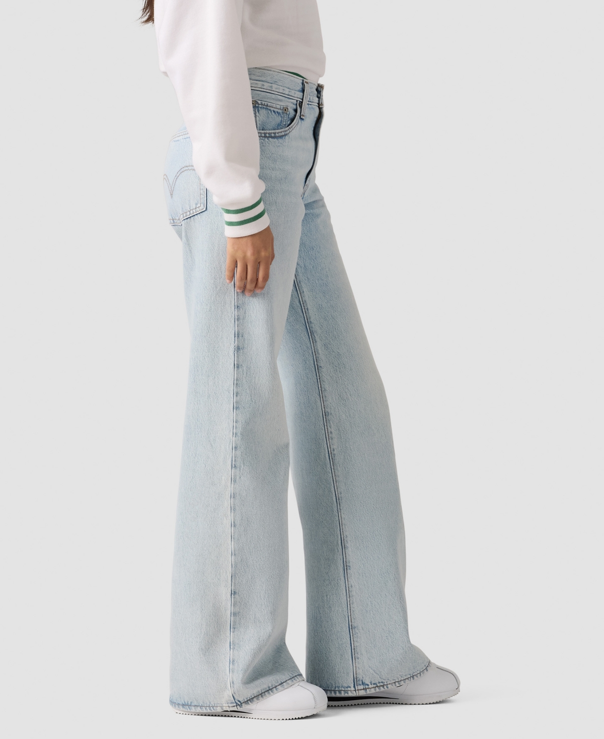 Levi's Juniors' Middy Loose Mid Rise Bootcut Jeans