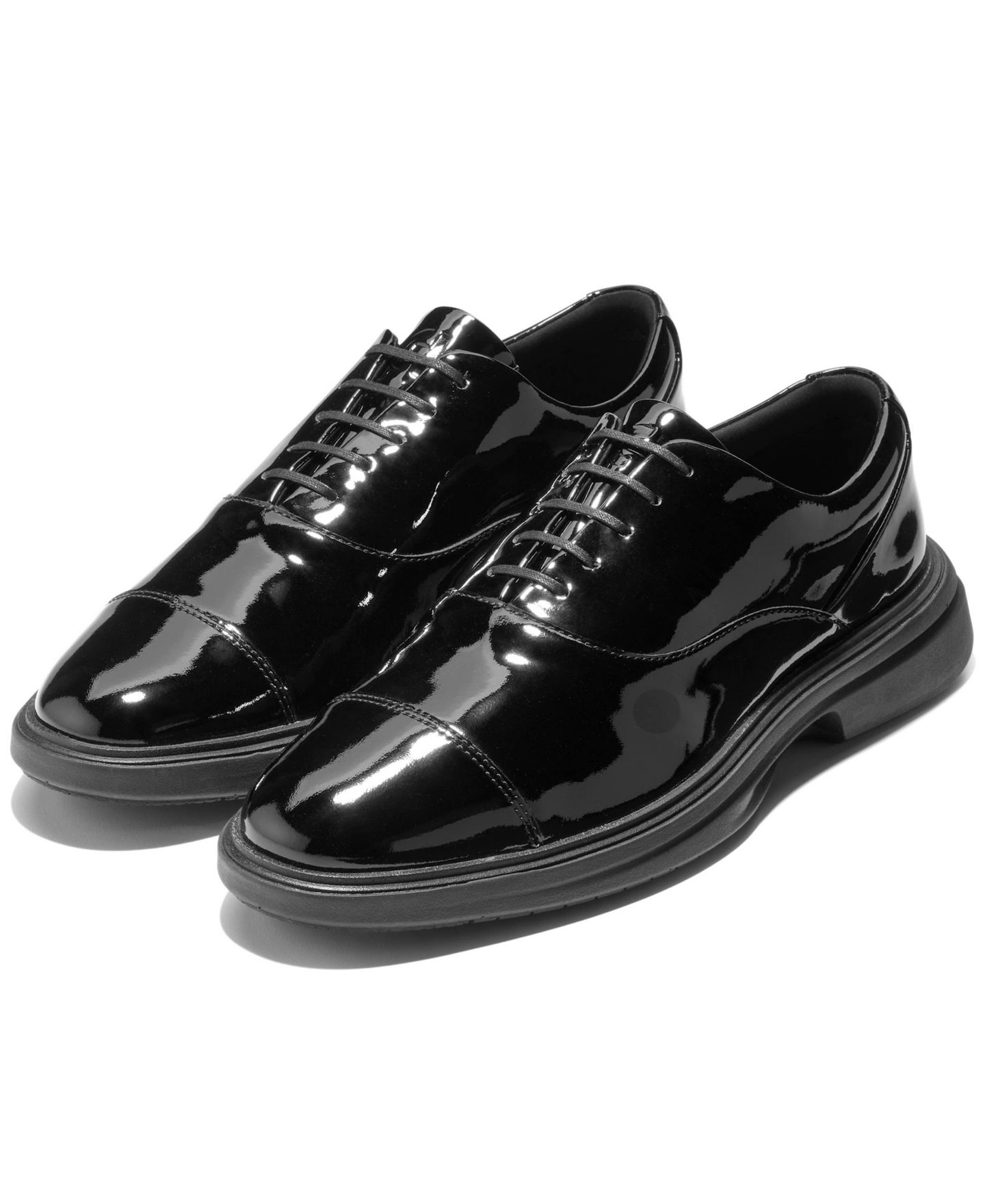 Мужские туфли Cole Haan Original Grand Cityspectre Cap Toe Oxfords, цвет: Чёрный — фото 8